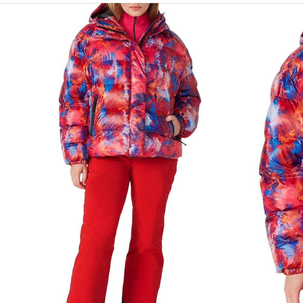 Bogner Fire + Ice ski puffer coat Ranja Jacket Pink Tie Dye